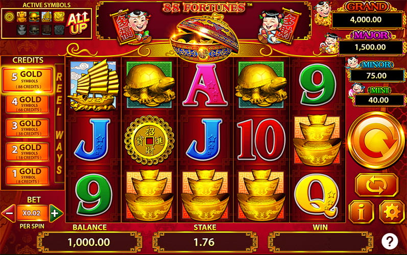 88 Fortunes Play Online for Free
