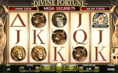 The Divine Fortune Slot Game at the Lucky Days New Zealand Online Casino