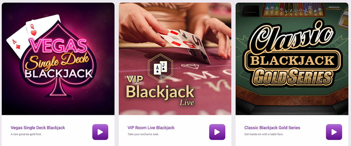 The Table Games Catalogue in JackpotCity