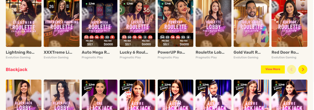 The JustSpin Roulette, Blackjack & Other Table Games