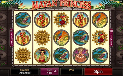 The Mayan Princess Slot Game at the Ruby Fortune New Zealand Online Casino