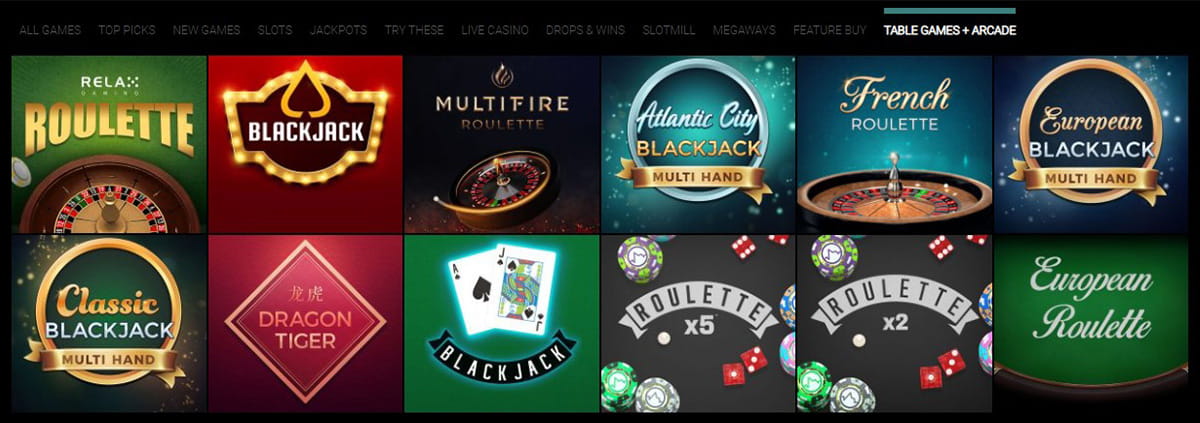 The Voodoo Dreams Roulette, Blackjack & Other Table Games